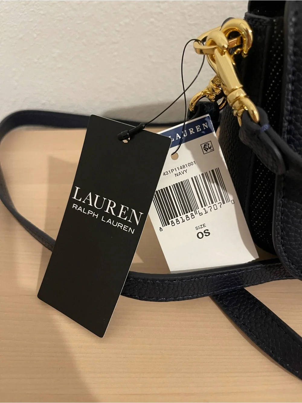 Lauren Ralph Lauren Small Adley Striped Twill Shoulder Bag – NWT